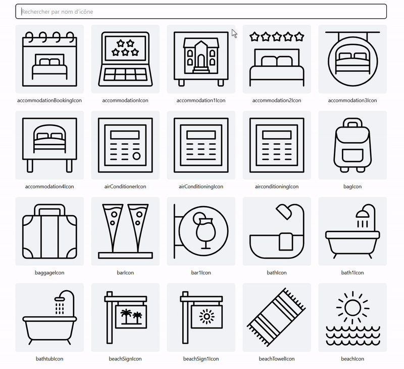 Hotel Icons